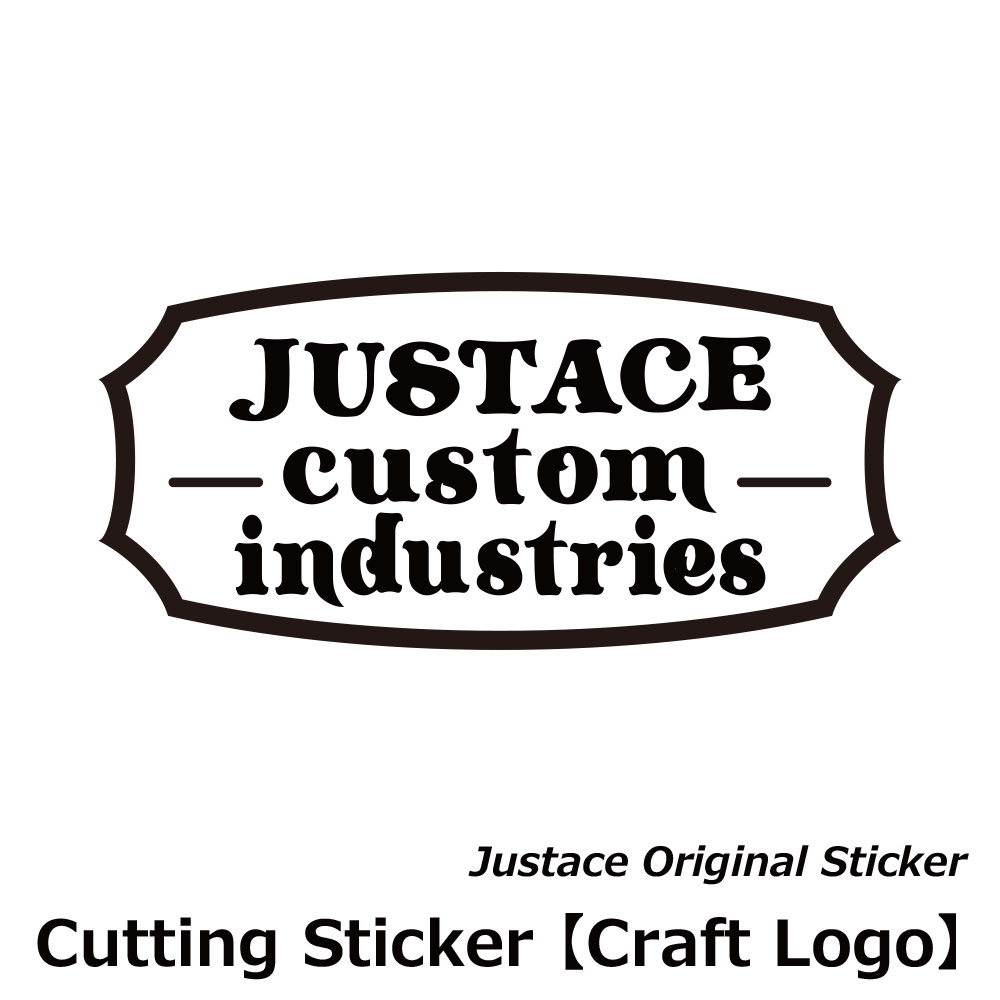 Justaceカッティングステッカー 小[Craft Logo]