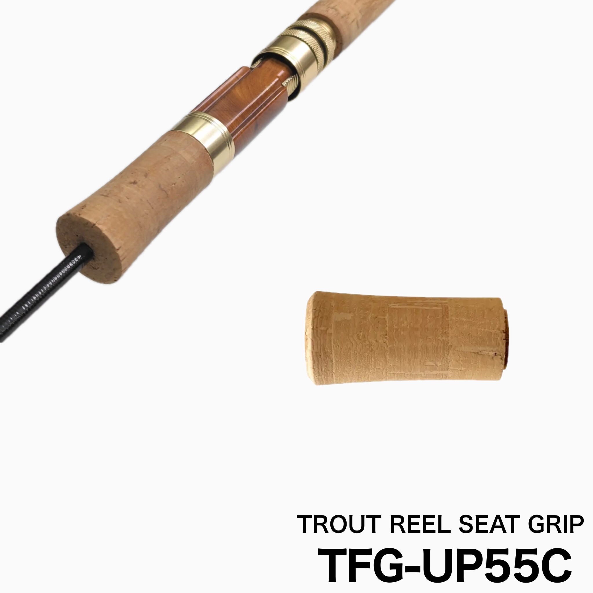 トラウトリールシート用グリップ[TFG-UP55C] | ジャストエース