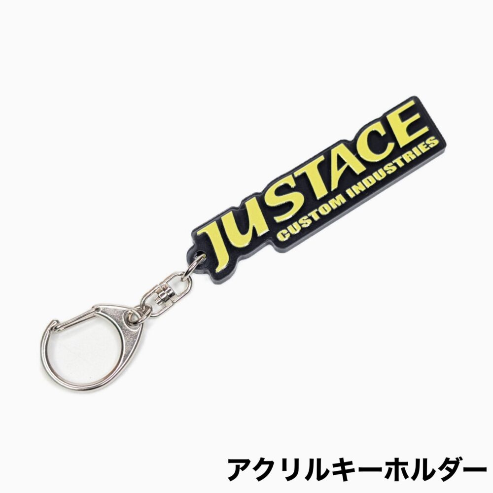 Justaceロゴ アクリルキーホルダー